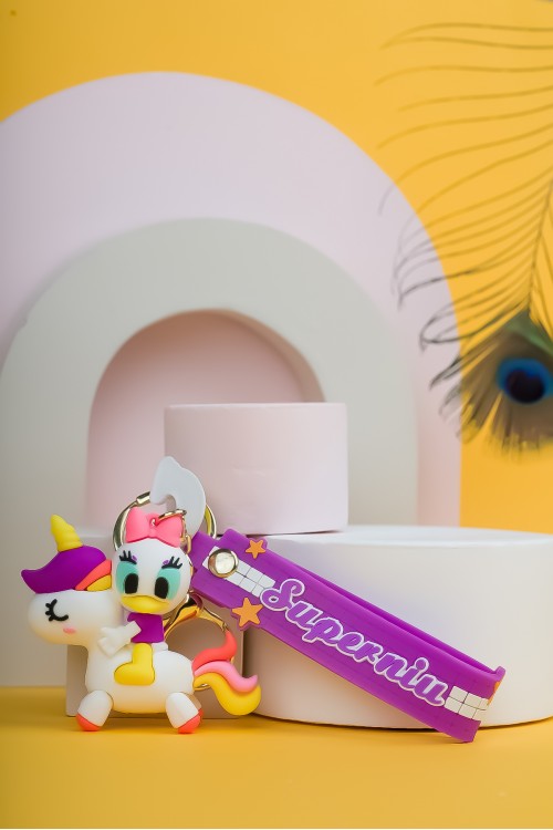 Daisy Duck Unicorn Anahtarlık